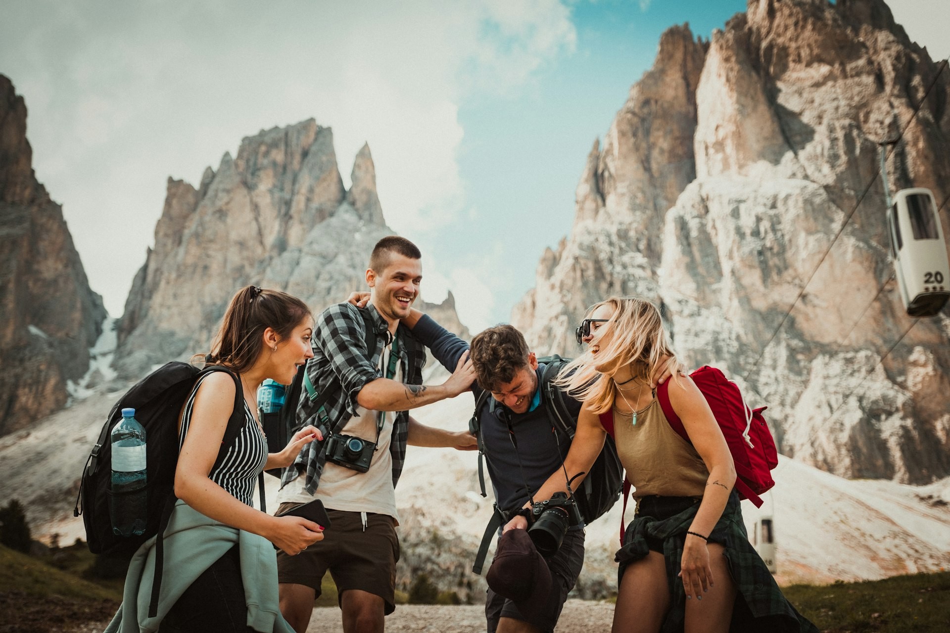 Group travel - friends on vacation